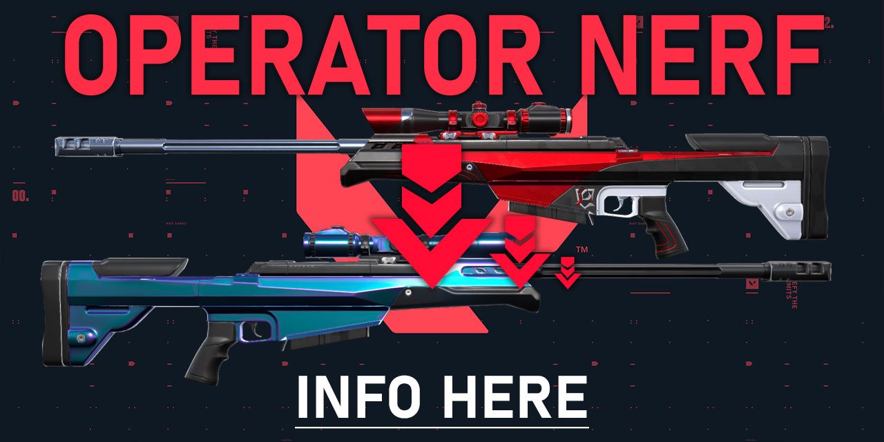 Operator Nerf Coming in Valorant patch 1.09