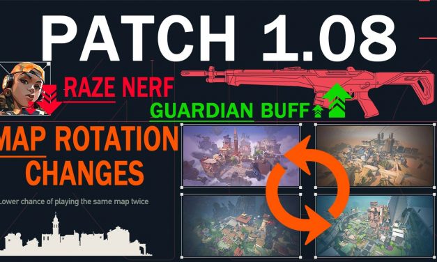 Valorant 1.08 patch notes: Guardian buff and map rotation changes