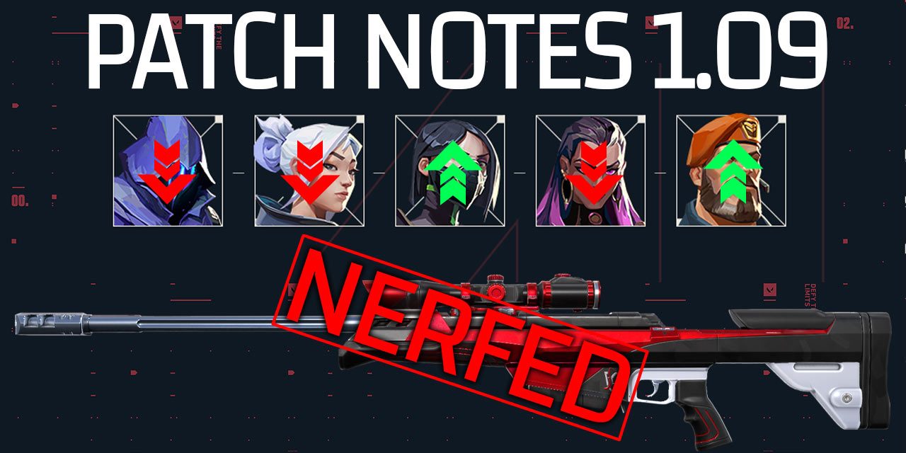 Valorant 1.09 Patch notes: Operator nerf, Agent rebalance and forced name change