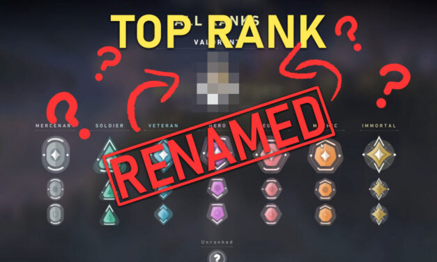 “Valorant” rank name change?