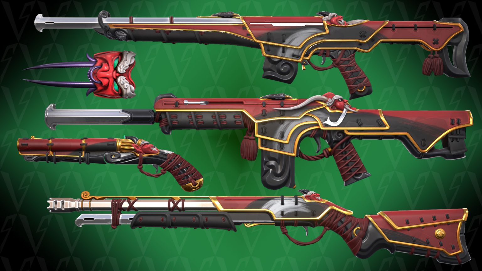 Valorant Oni Collection HD images, Prices and Full Set