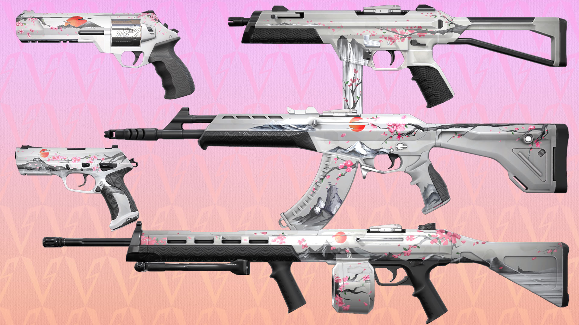 Mike  Valorant Leaks & News on X: Sakura Skin Set #VALORANT ~Sakura Ares ~Sakura  Classic ~Sakura Sheriff ~Sakura Stinger ~Sakura Vandal   / X