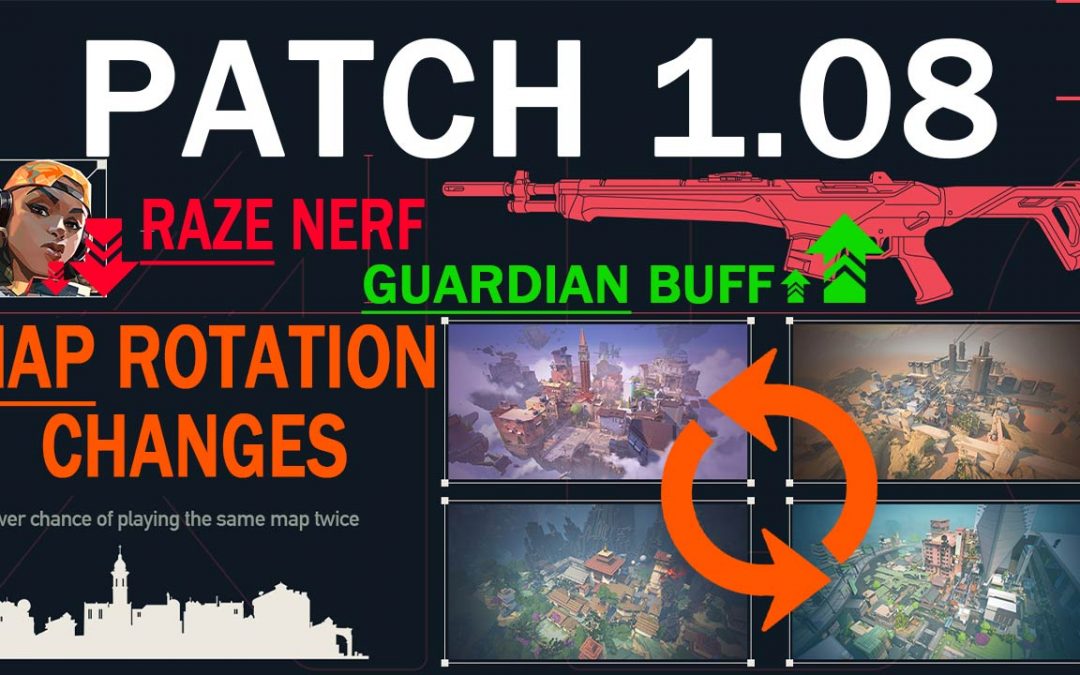 Valorant 1.08 patch notes: Guardian buff and map rotation changes