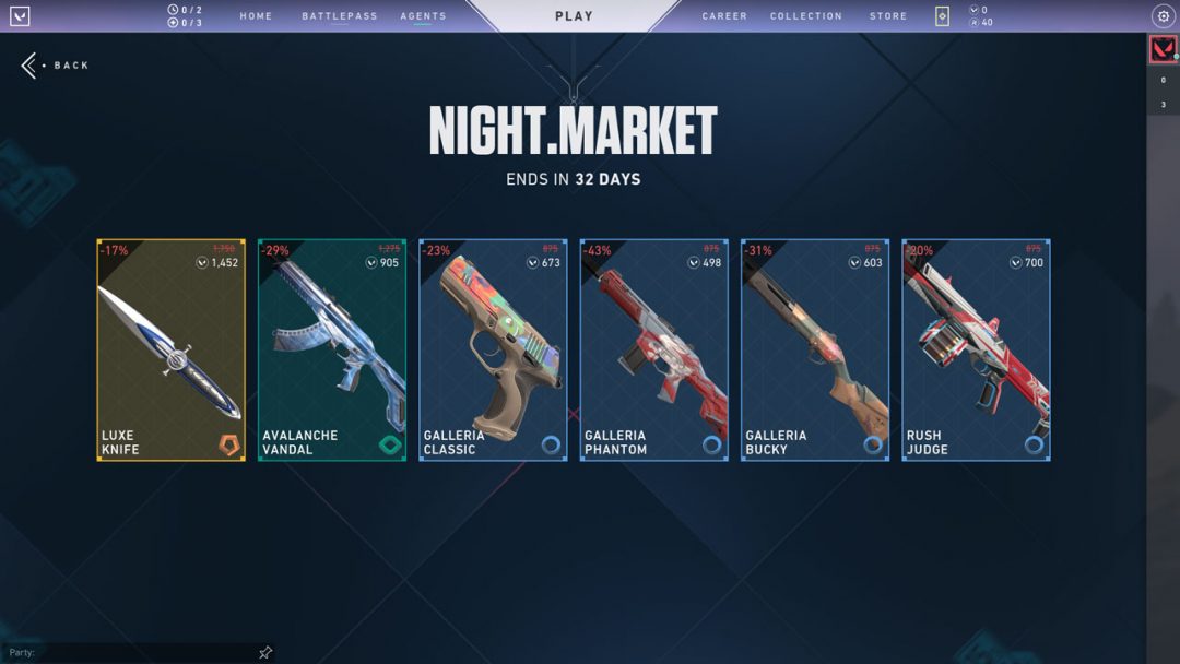 Valorant Skin Discount in Night Market Up to 50 off! ValorantStrike