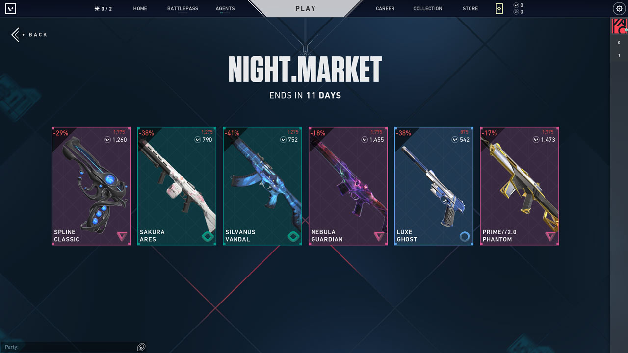 night market 50% off
